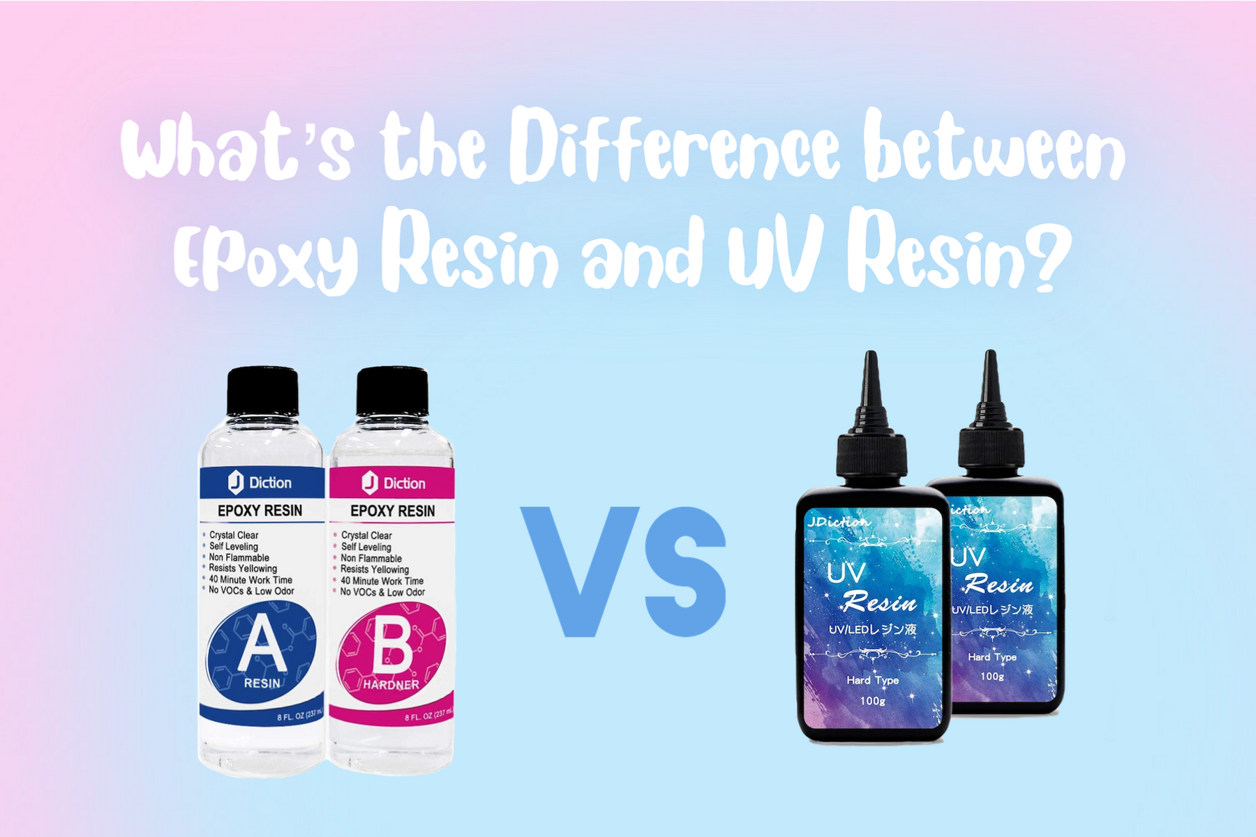 What’s the Difference between Epoxy Resin and UV Resin?