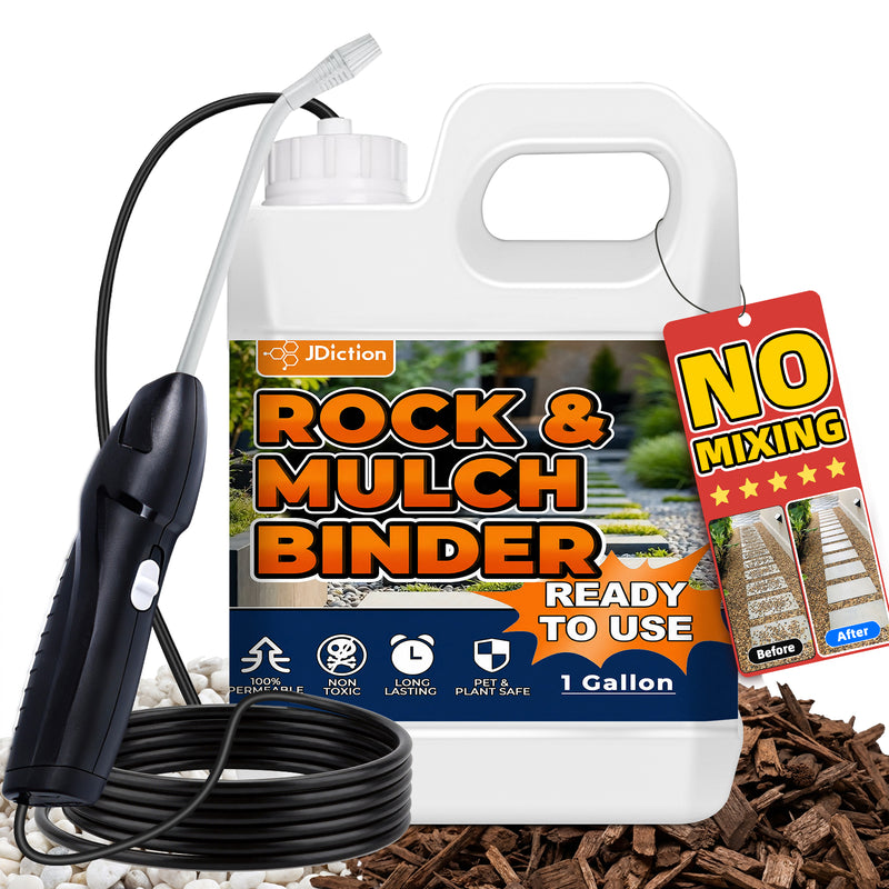 JDiction Rock Glue for Landscaping with Electric Sprayer - 1 Gallon