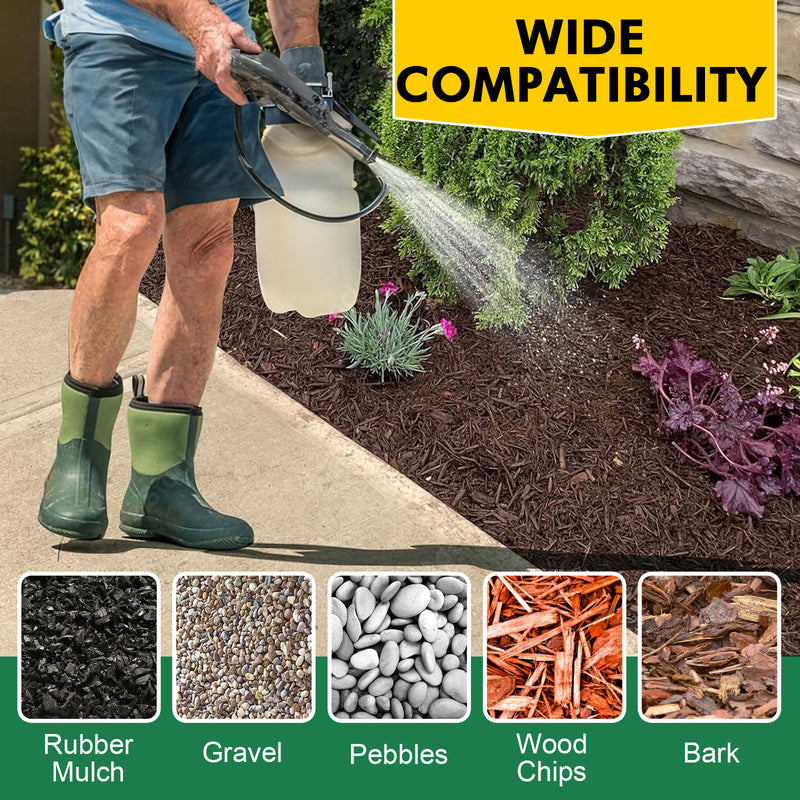 JDiction Mulch Glue for Landscaping 32oz, Adhesive for Paving, Gravel Binder for Pebbles & Stones, Weather Resistant, Water Permeable