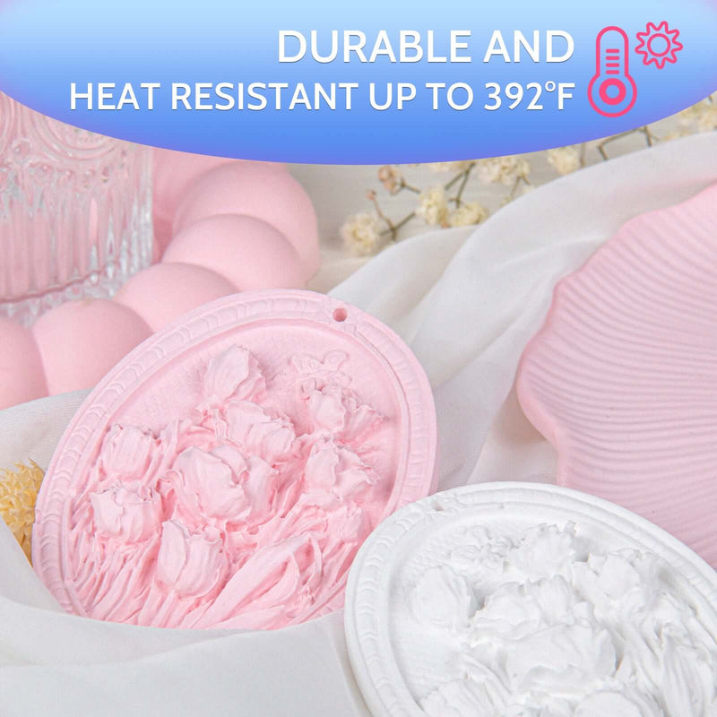 JDiction ResinCrete Trinket Tray Starter Kit - 17 PCS Eco-Friendly Casting Kit