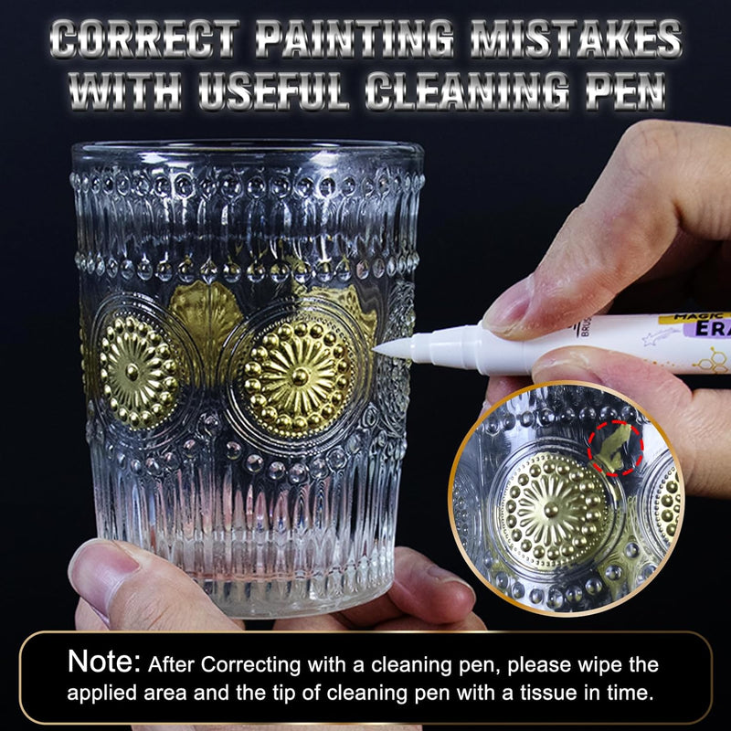 JDiction Chrome Markers & Cleaner Set - Liquid Mirror Metallic