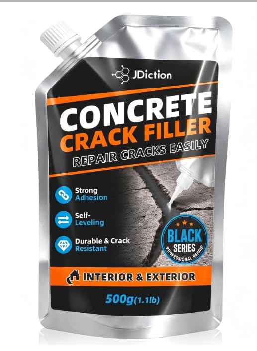 Asphalt Crack Filler Black, Self-Leveling Flexible Crack Repair, 2.2 lb/4.4lb