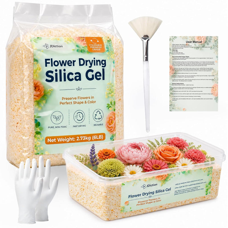 JDiction Reusable Silica Gel Flower Drying Kit - 6 lbs