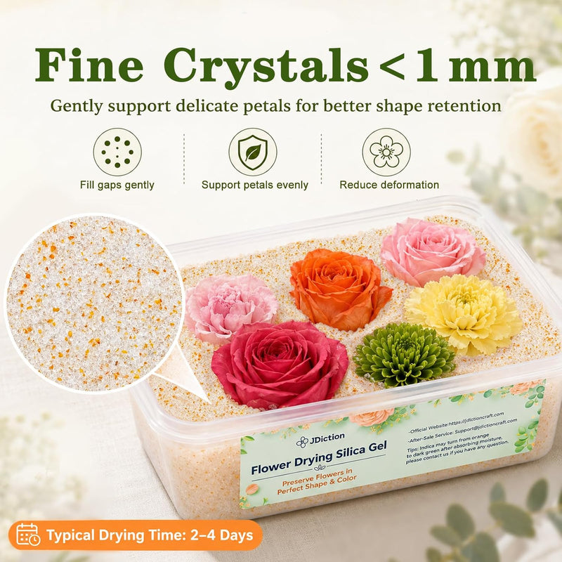 JDiction Reusable Silica Gel Flower Drying Kit - 6 lbs