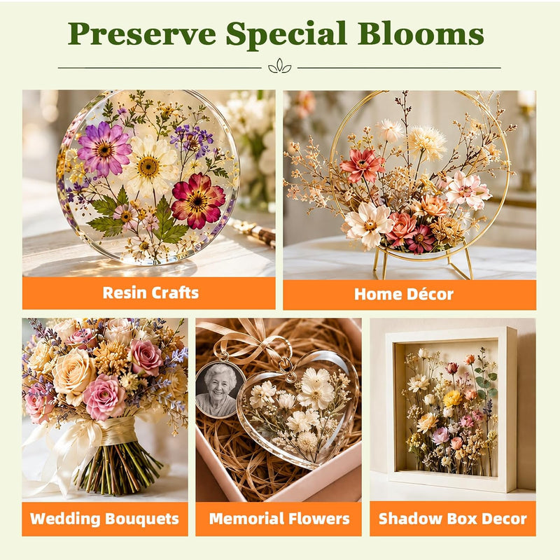 JDiction Reusable Silica Gel Flower Drying Kit - 6 lbs