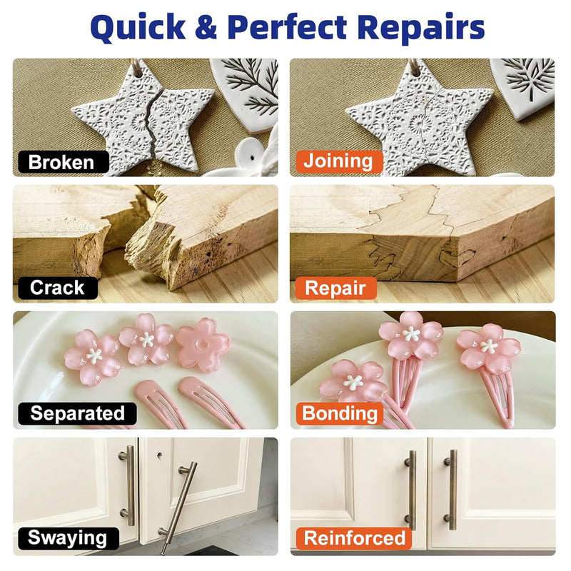 JDiciton 5 Minute Epoxy Glue for Craft Repair - 3.4oz