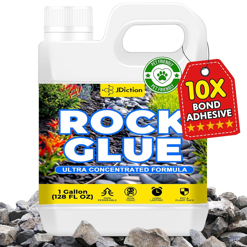 JDiction Rock Glue for Landscaping - 32oz / 1 Gallon / 2 Gallon