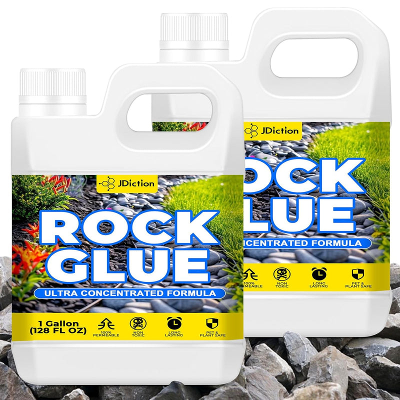JDiction Rock Glue for Landscaping - 32oz / 1 Gallon / 2 Gallon