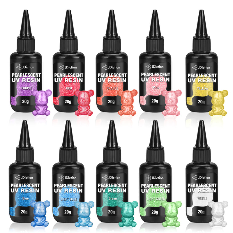 JDiction Pearlescent UV Resin 10 Colors - 200g