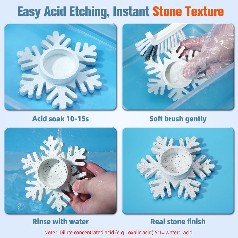 JDiction ResinCrete Decor-Etch 1kg Powder + 200g Liquid