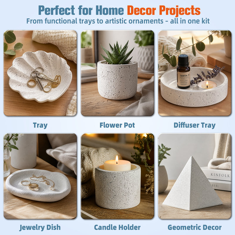 JDiction ResinCrete Decor-Etch 1kg Powder + 200g Liquid