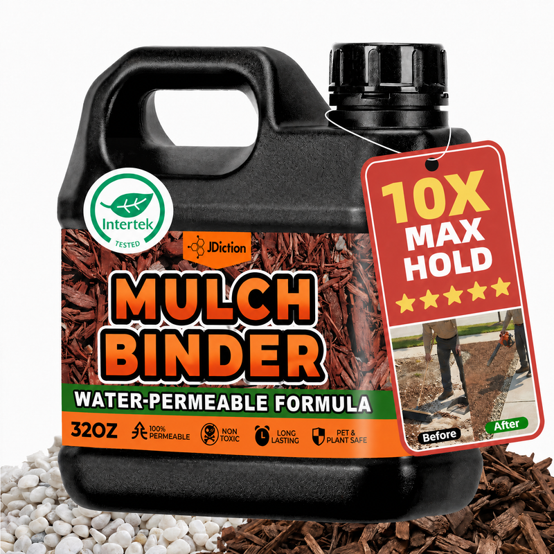 JDiction Upgraded Mulch Binder for Landscaping - 32oz / 1.3 Gallon