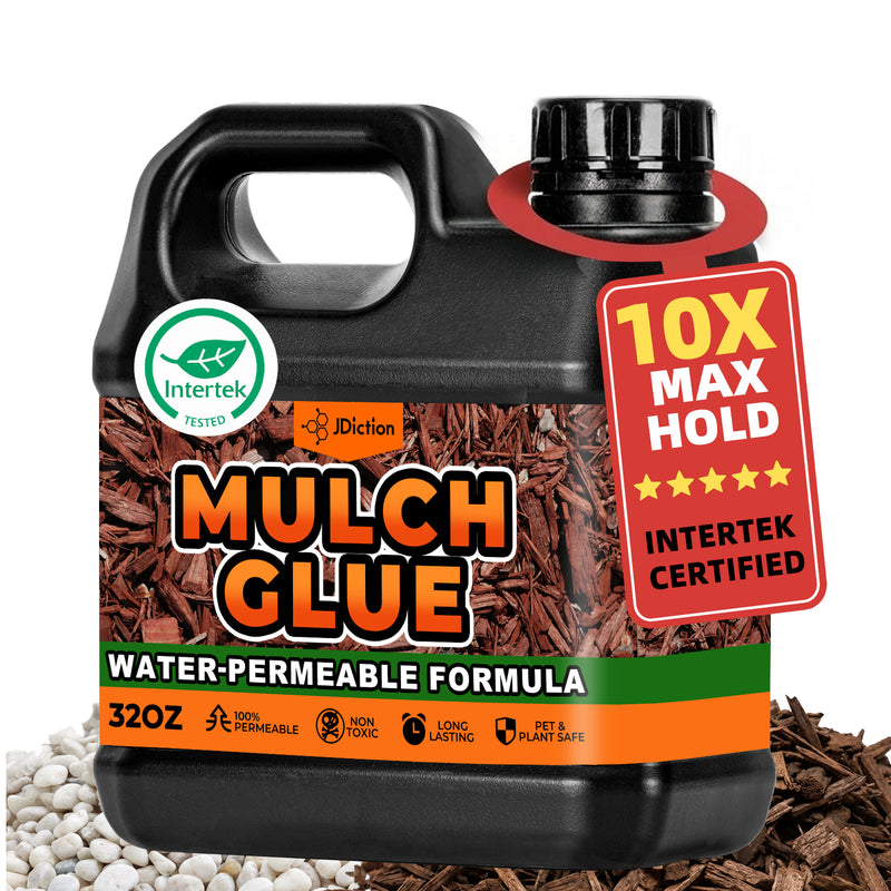 JDiction Upgraded Mulch Glue for Landscaping - 32oz / 1 Gallon