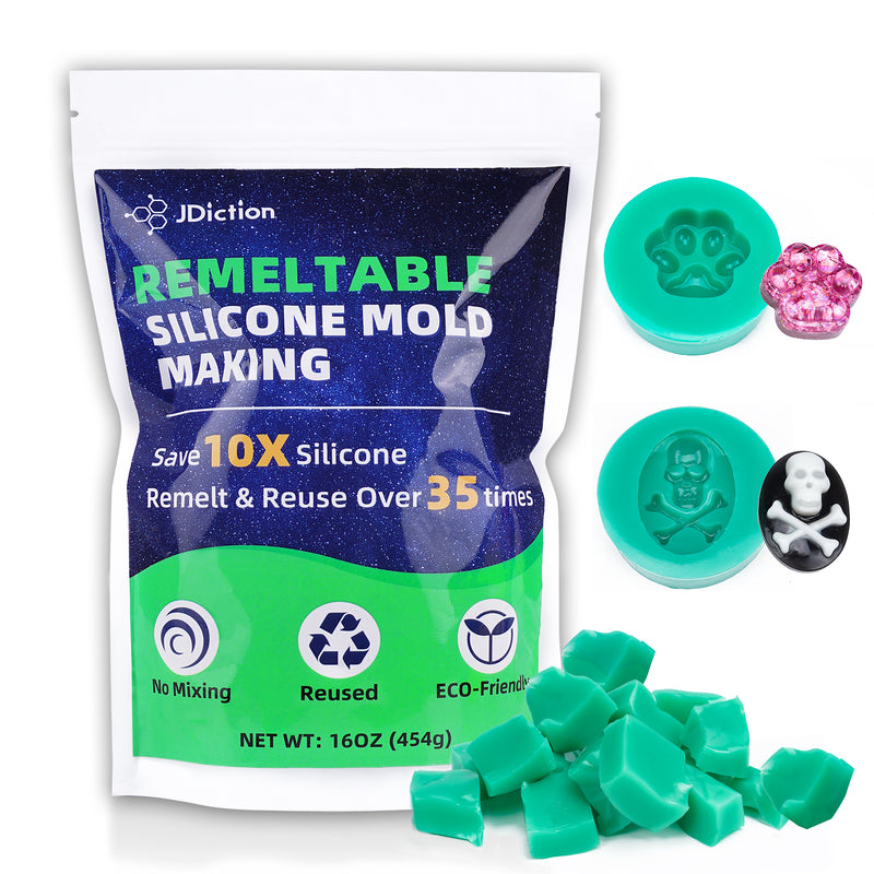 JDiction Remeltable Silicone Mold Making Kit, 16OZ