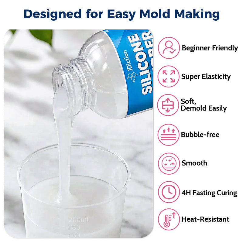 JDiction Silicone Mold Making Kit – 36oz, 10A