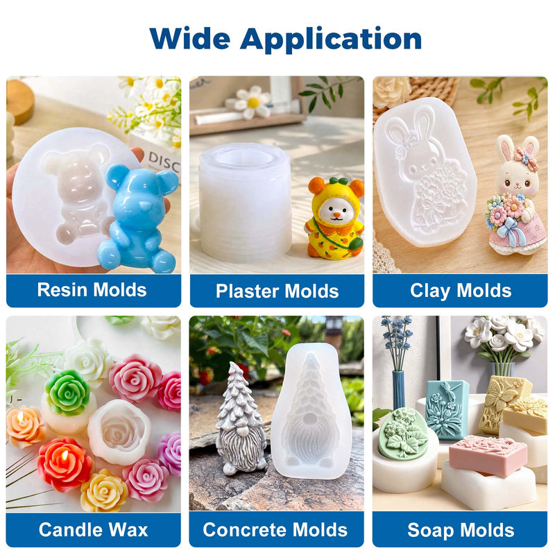 JDiction Silicone Mold Making Kit – 36oz, 10A