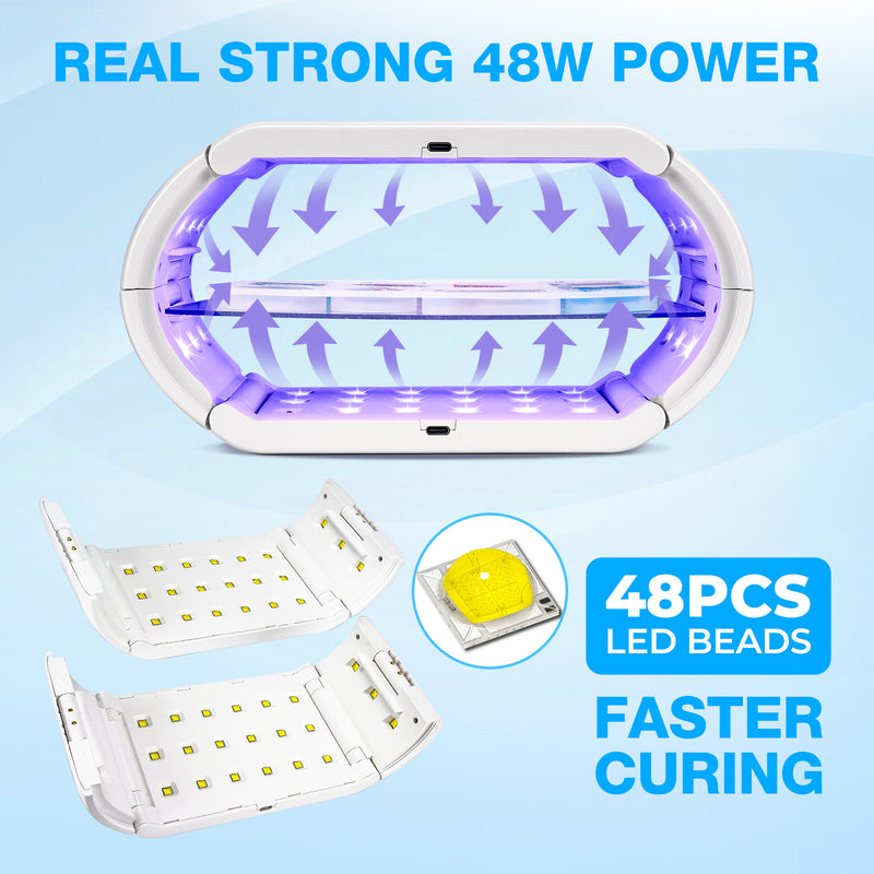 JDiction Double Side UV Light - Wireless & Independent Dual Design