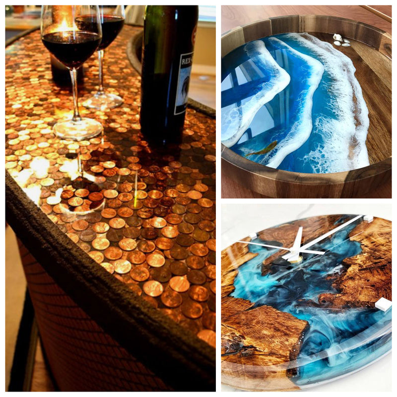 JDiction High Gloss Epoxy Resin - 80OZ Crystal Clear 1:1 Mix Resin